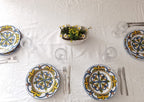 Set piatti piano e fondo in ceramica di Caltagirone