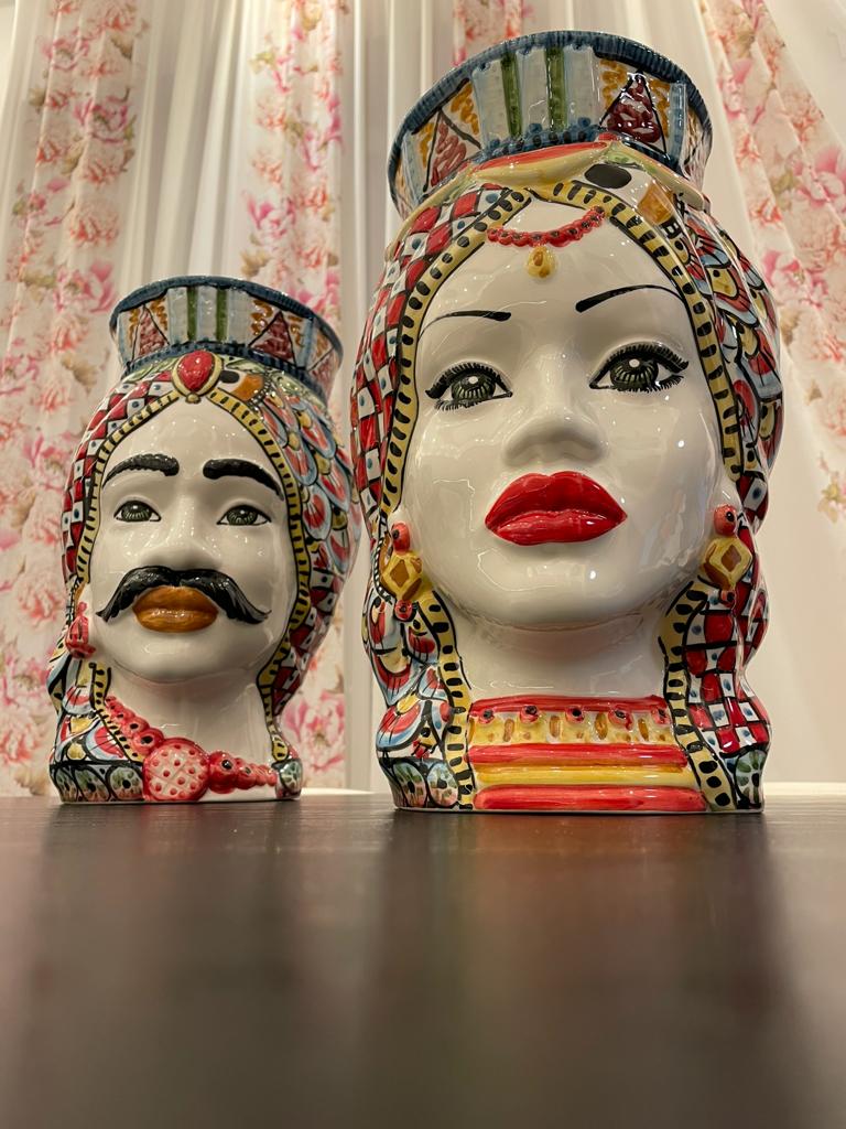 Testa di Moro Uomo – Ceramica di Caltagirone | 35 cm