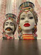 Testa di Moro Donna – Ceramica di Caltagirone | 35 cm