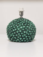 Lampada modello pigna in ceramica di Caltagirone