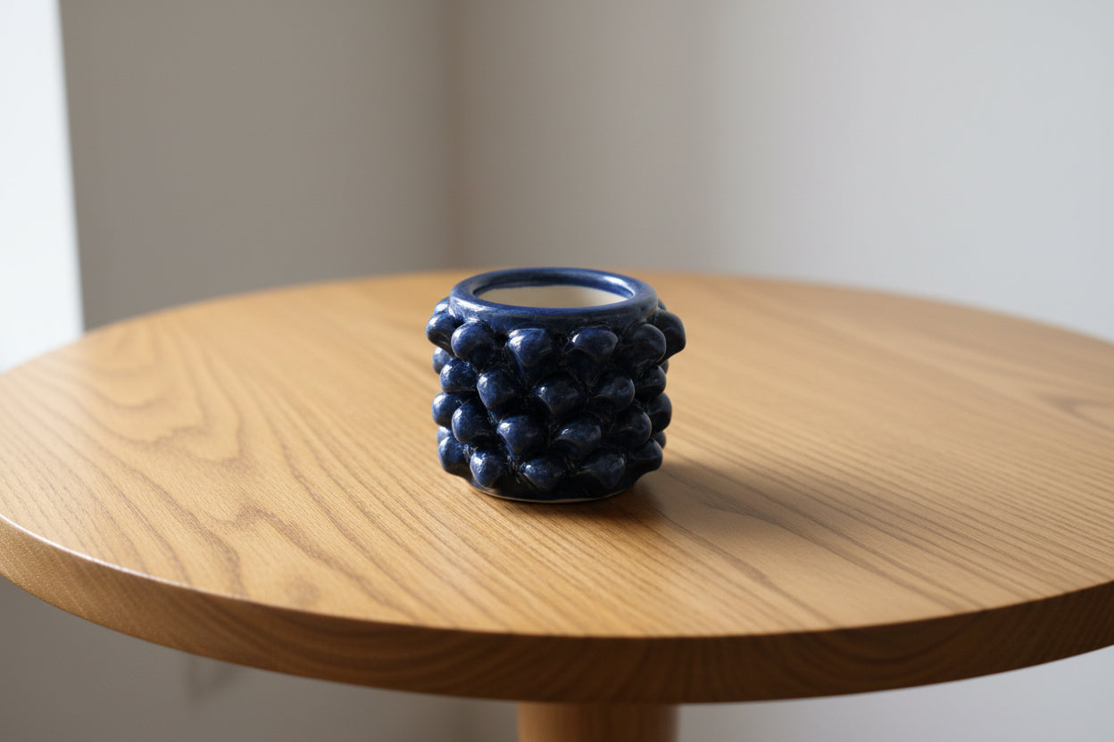 Vasetto/Porta Penne a Lavorazione Pigna – 12 cm