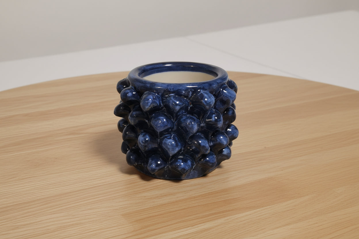 Vasetto/Porta Penne a Lavorazione Pigna – 12 cm