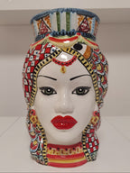 Testa di Moro Donna – Ceramica di Caltagirone | 35 cm