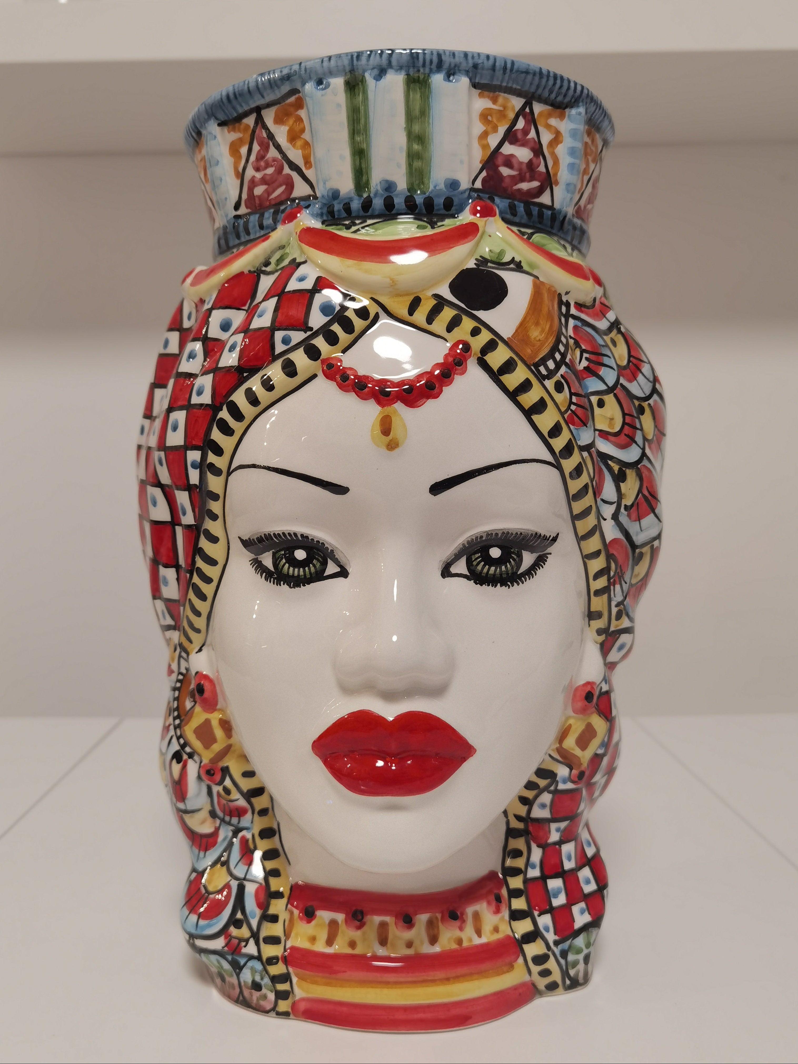 Testa di Moro Donna – Ceramica di Caltagirone | 35 cm