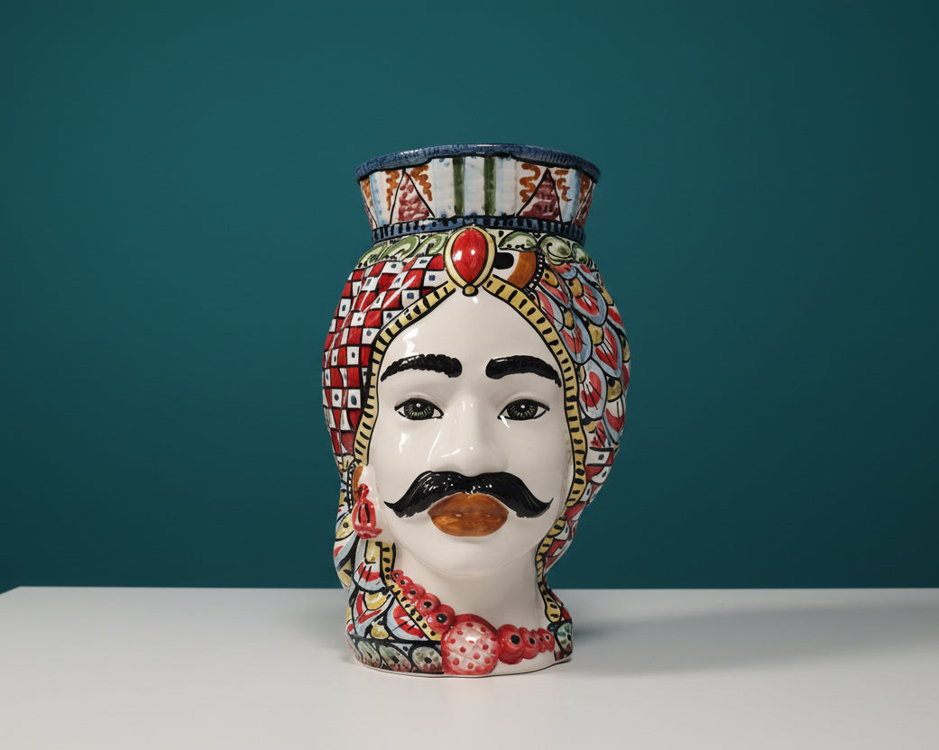 Testa di Moro Uomo – Ceramica di Caltagirone | 35 cm