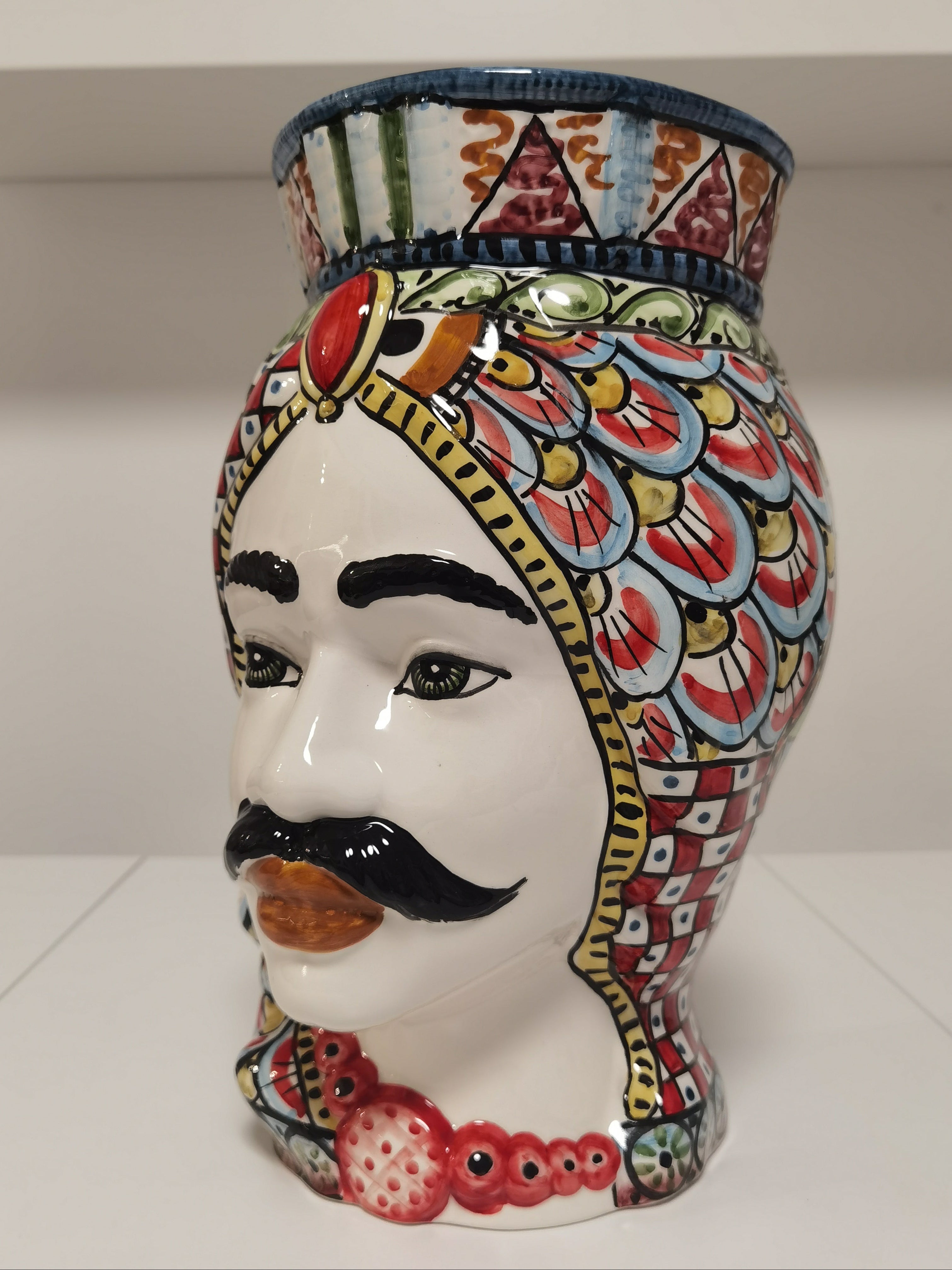 Testa di Moro Uomo – Ceramica di Caltagirone | 35 cm