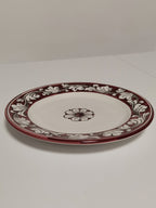 Set di Piatti Artigianali Ornati con Fiori – Ceramica di Caltagirone (6 pezzi)