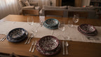 Set di Piatti Artigianali Ornati con Fiori – Ceramica di Caltagirone (6 pezzi)
