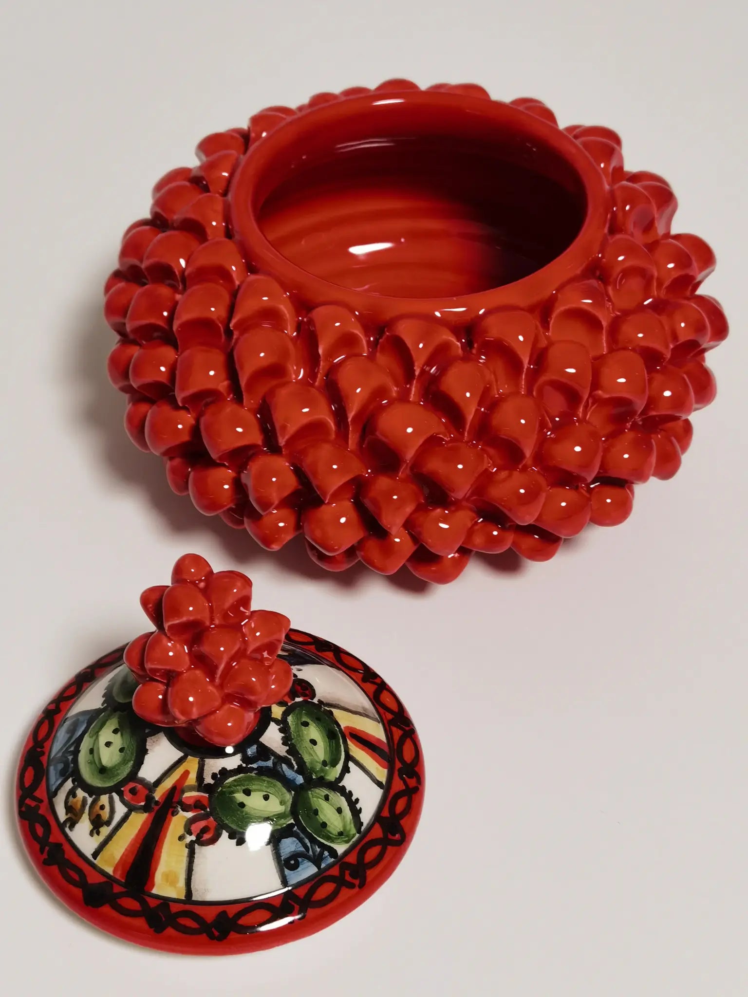 Biscottiera Artigianale In Ceramica Di Caltagirone