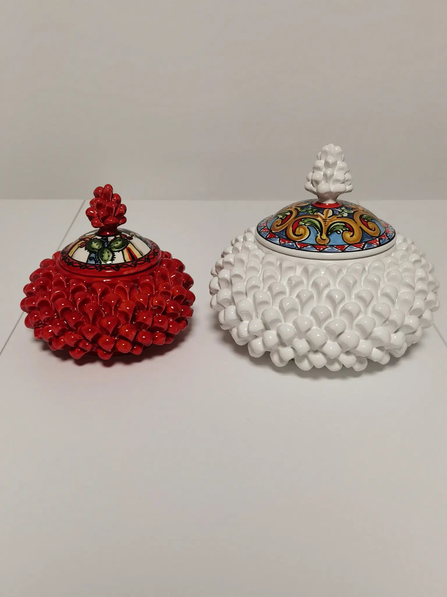Biscottiera Artigianale In Ceramica Di Caltagirone