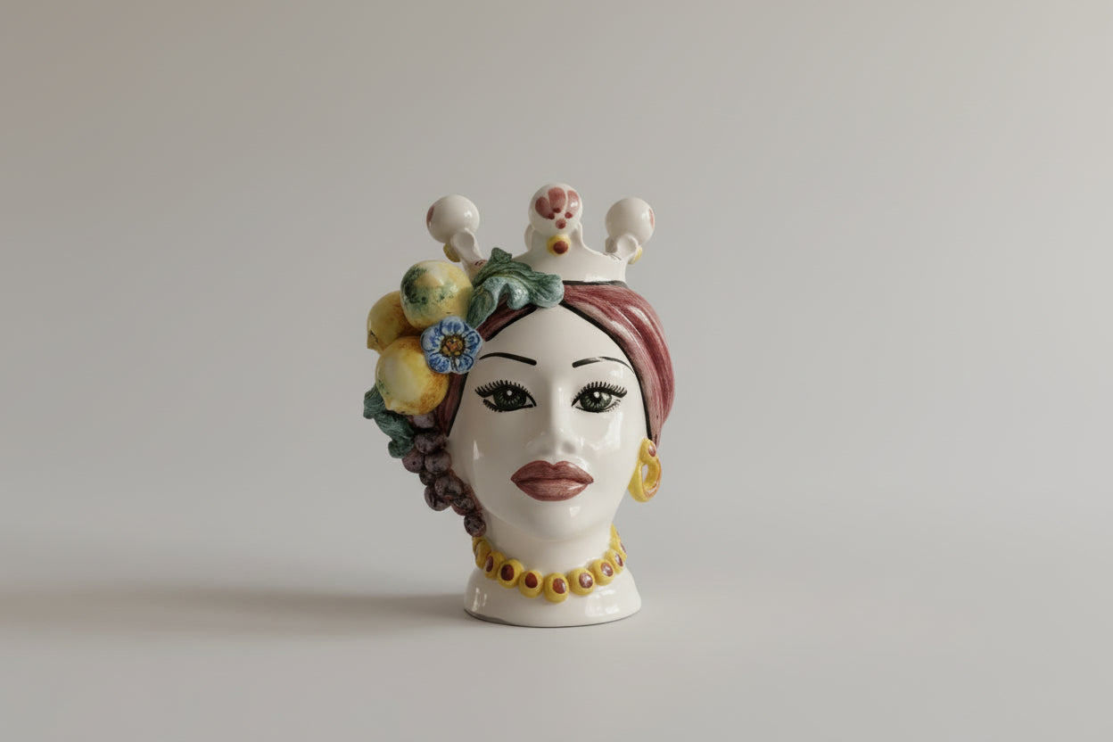 Donna Testa di Moro – Ceramica di Caltagirone Artigianale