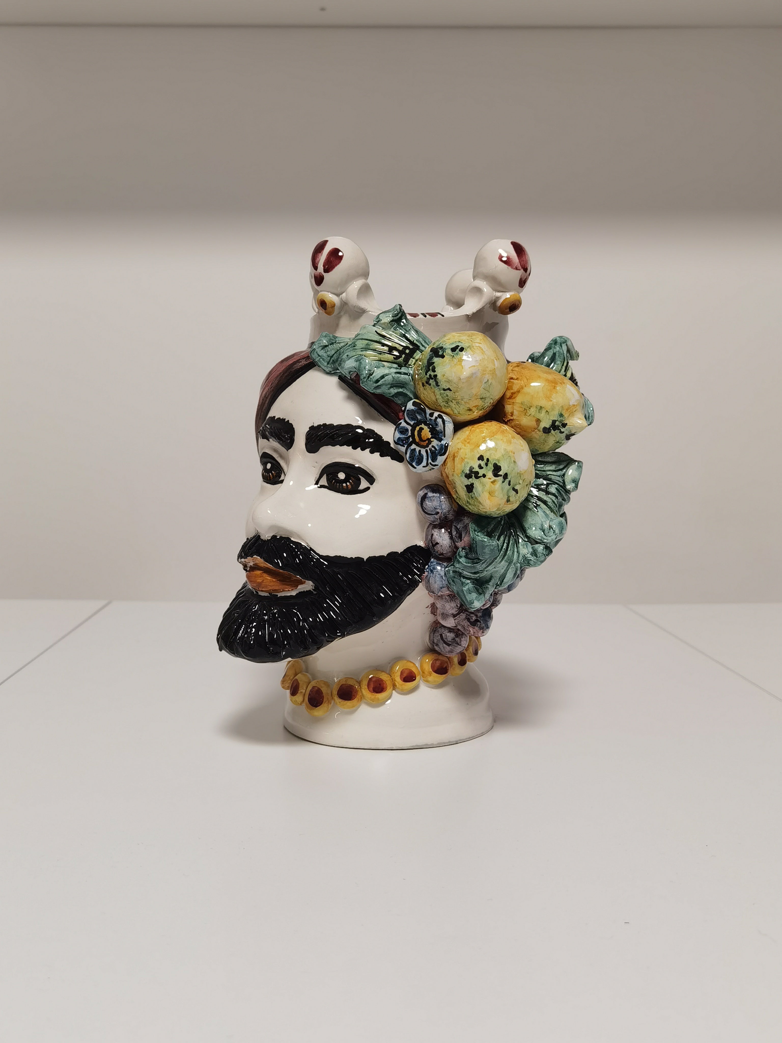 Uomo Testa di Moro – Ceramica di Caltagirone Artigianale