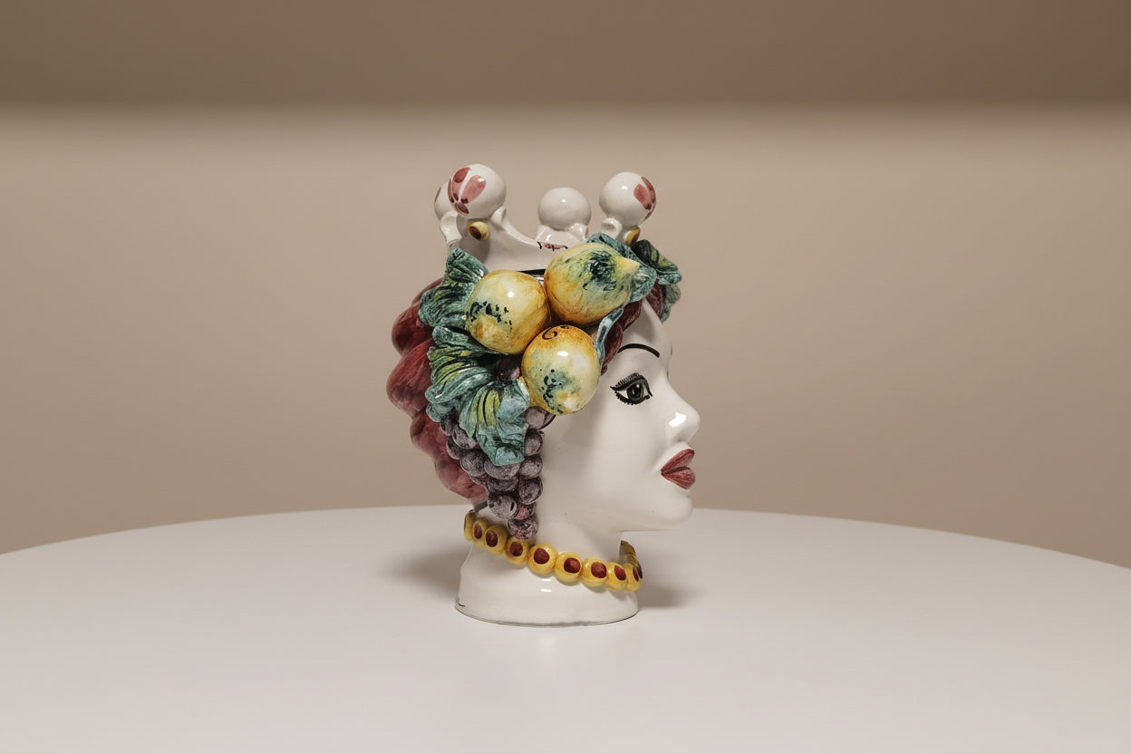 Donna Testa di Moro – Ceramica di Caltagirone Artigianale