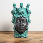 Testa di Moro Donna in Ceramica di Caltagirone – Handmade – 40 cm