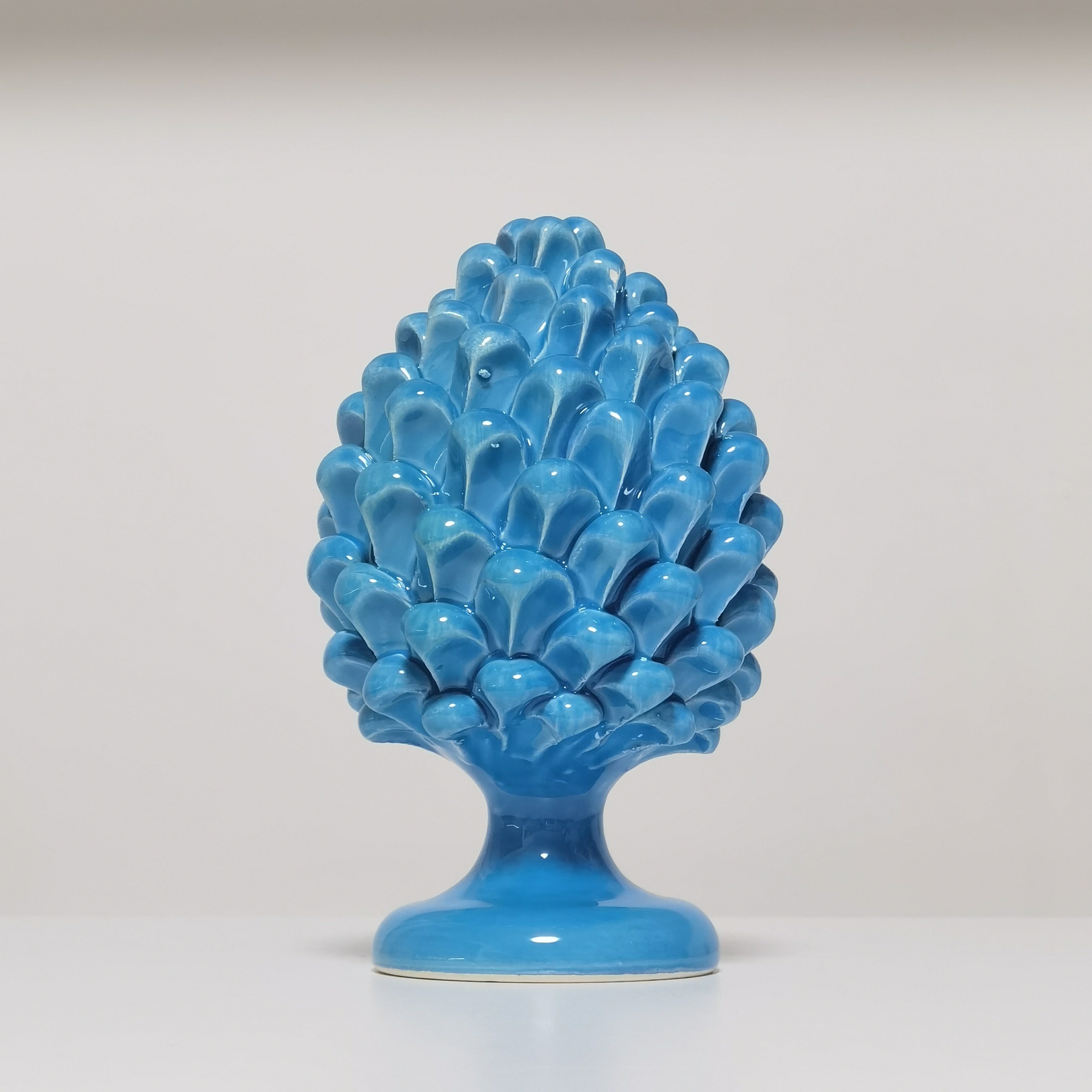 Pigna Turchese 20 cm – Ceramica di Caltagirone Fatta a Mano