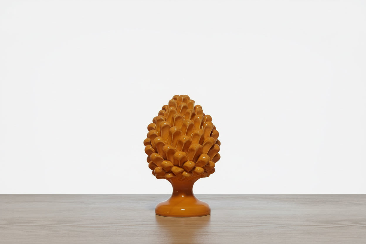Pigna Arancione – Ceramica di Caltagirone | 20 cm