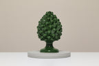 Pigna verde foglia 20cm - Ceramica di Caltagirone Fatta a mano