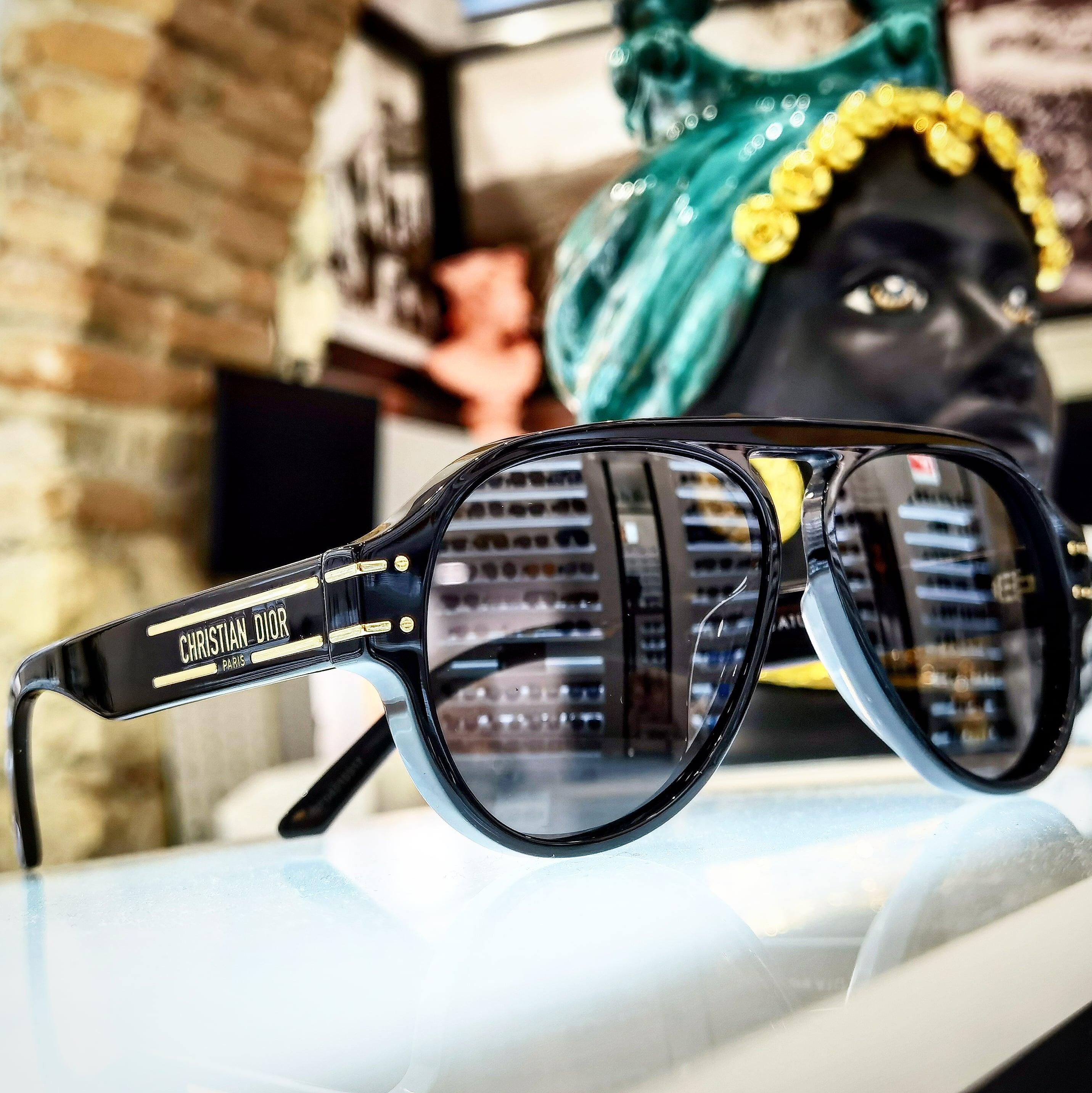 Coppia Teste di Moro con Corona e Dettagli in Oro | 25 cm