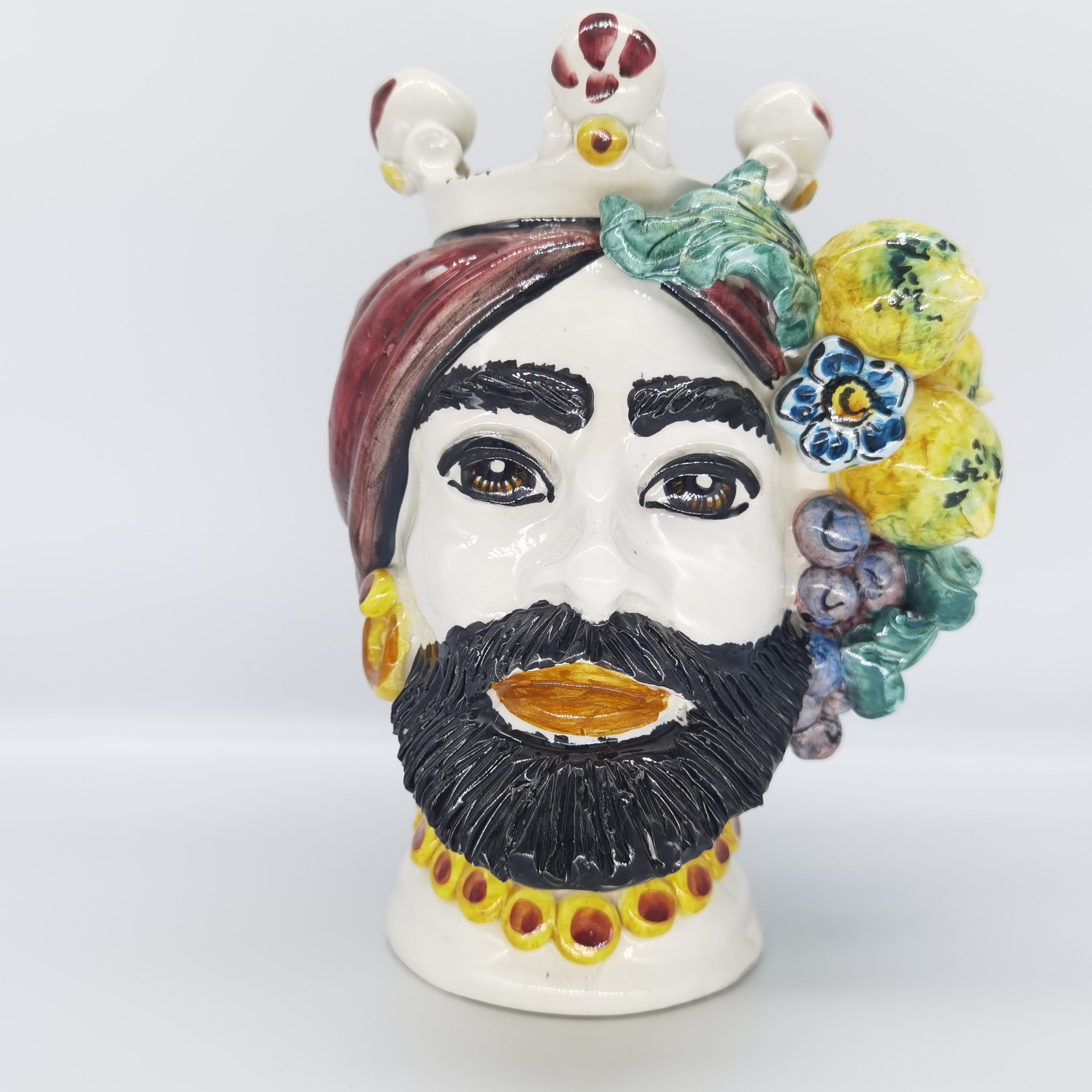 Uomo Testa di Moro – Ceramica di Caltagirone Artigianale