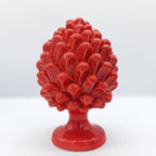 Pigna Rossa 20 cm – Ceramica di Caltagirone Fatta a Mano
