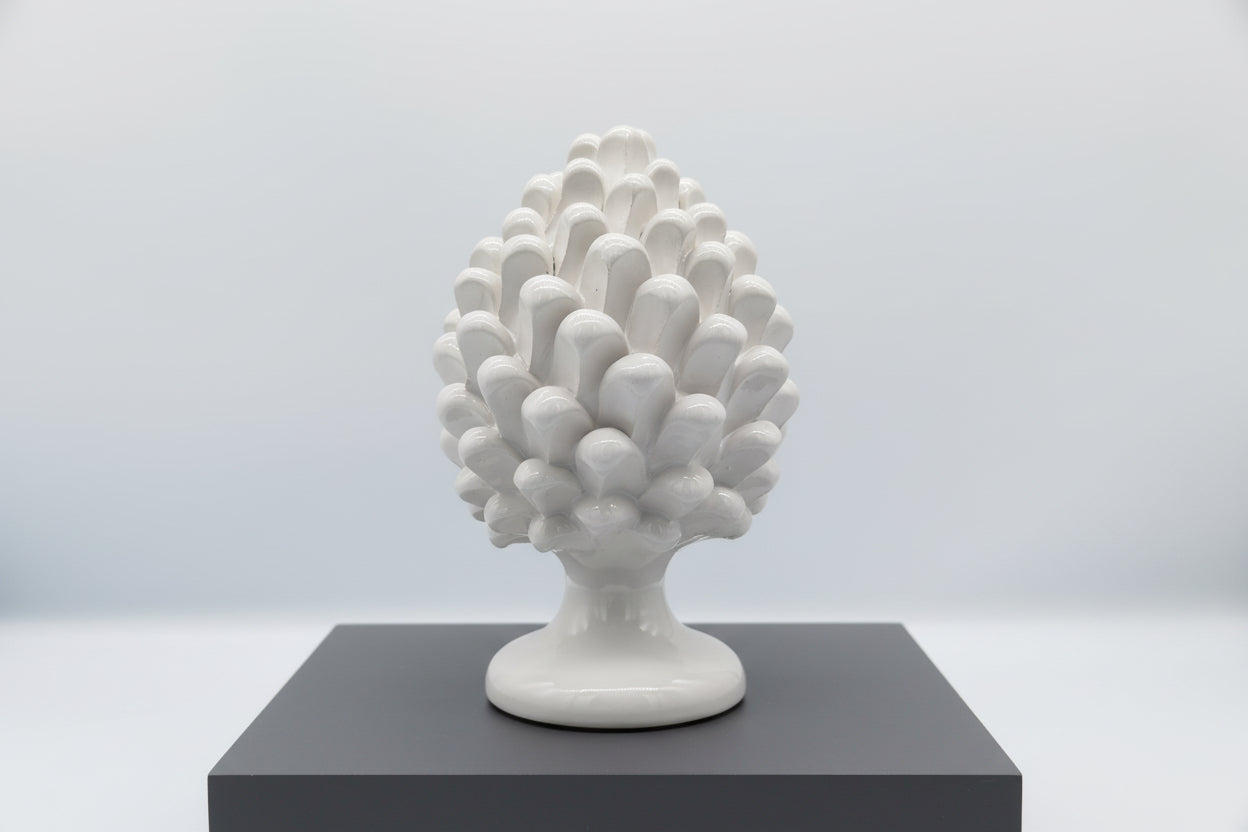 Pigna Bianca – Ceramica di Caltagirone | 20 cm