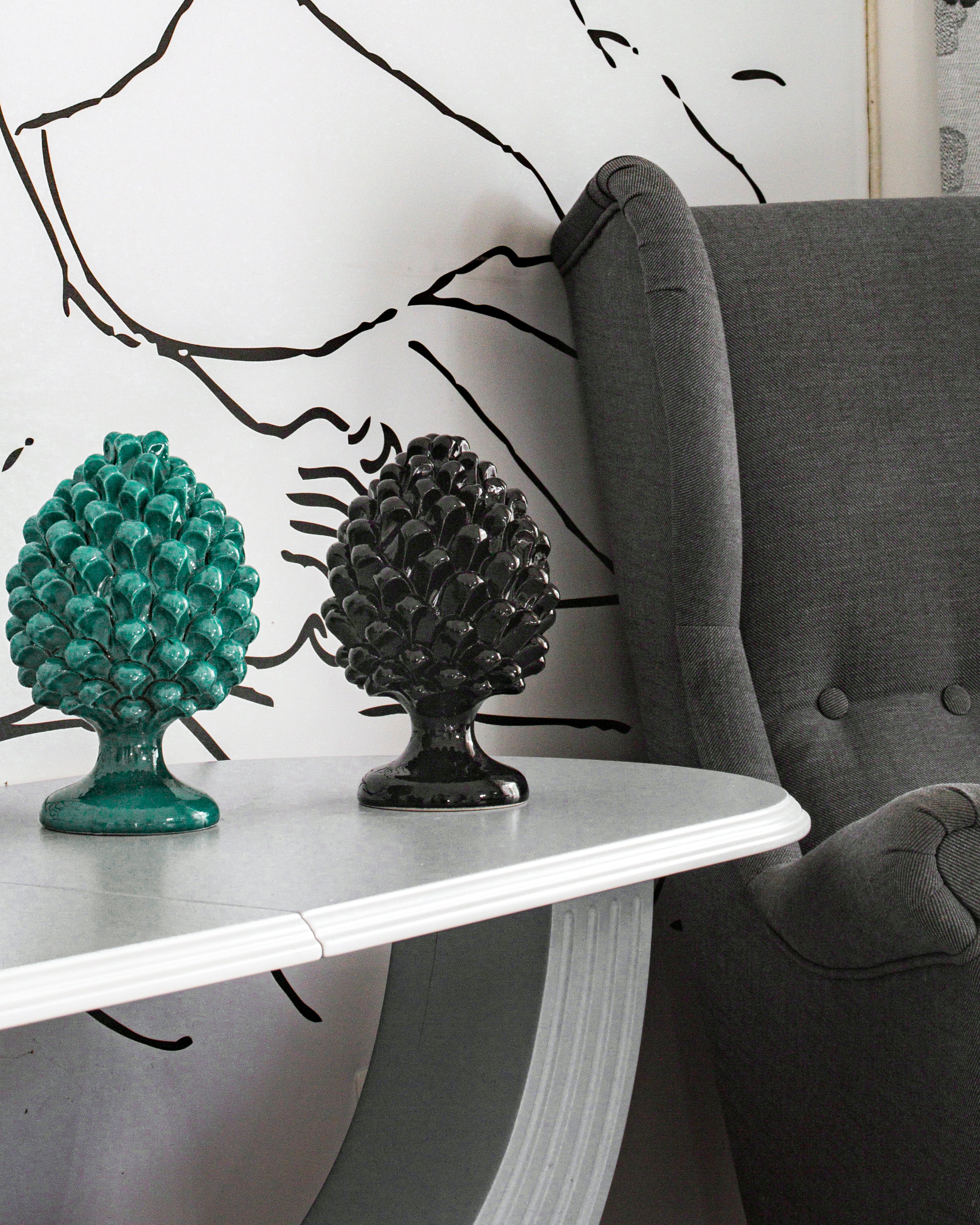 Pigna Nera – Ceramica di Caltagirone | 20 cm