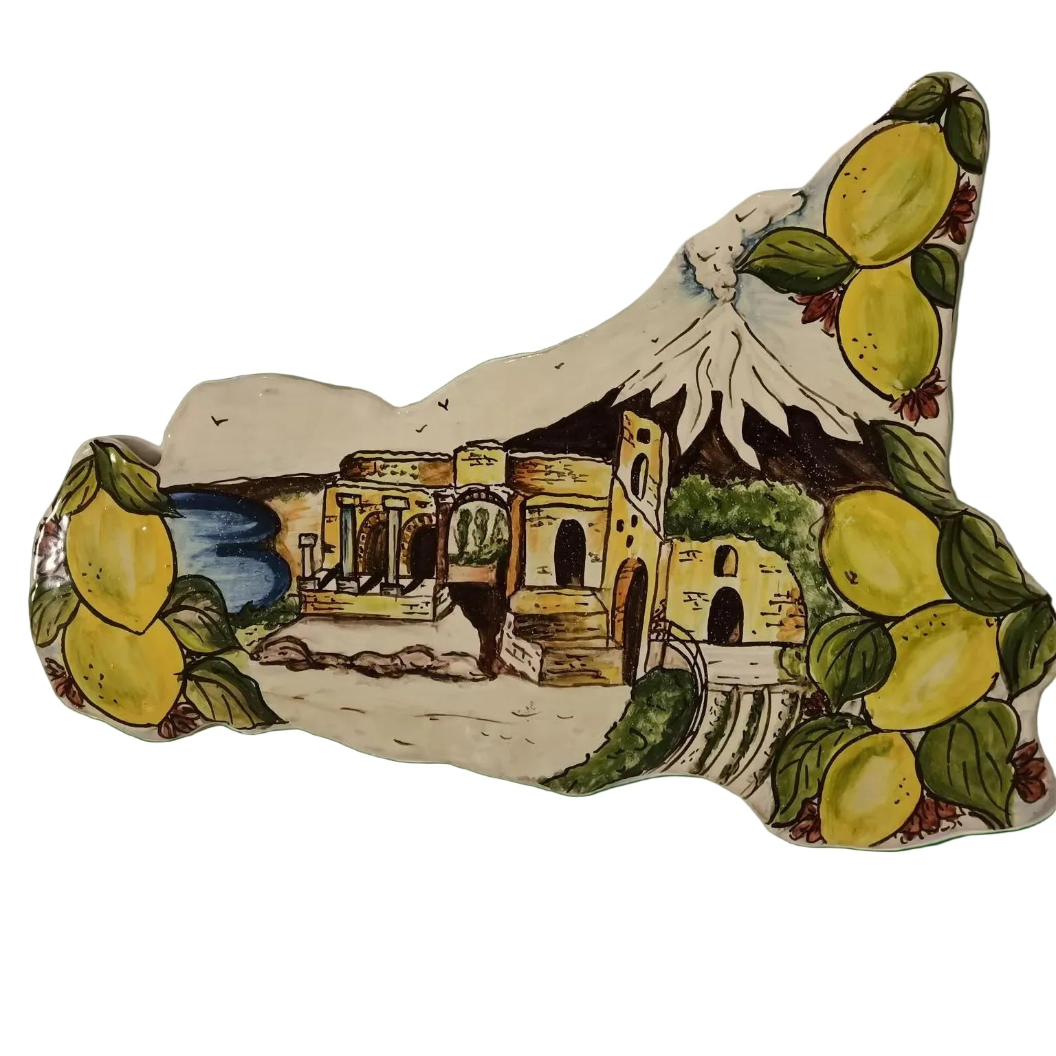 Mattonella Decorativa a Forma di Sicilia – 30 cm